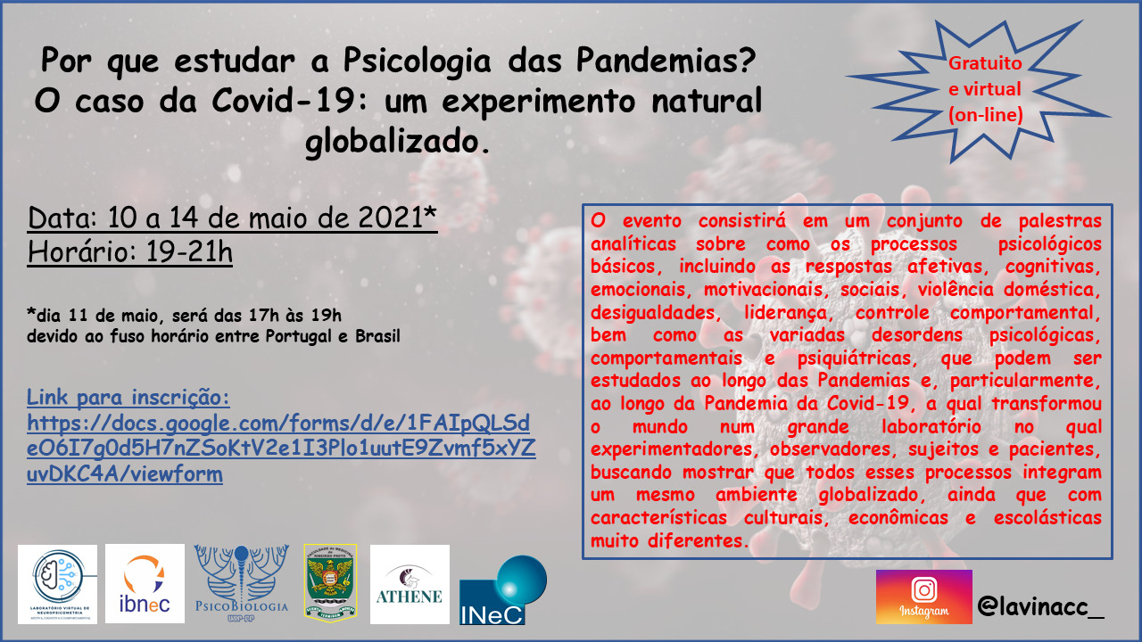 Por que estudar Psicologia das Pandemias O caso da Covid 19 um experimento natural globalizado 02